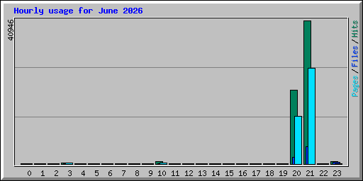 Hourly usage for June 2026